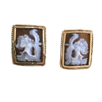 Cattleya dowiana orchid earrings