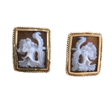 Cattleya dowiana orchid earrings