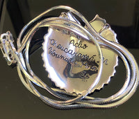 Frog on lily pad pendant, w/18” chain