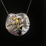 Frog on Halyconia pendant, w/18” chain